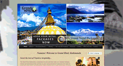 Desktop Screenshot of grandhotelnepal.com